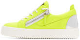 Thumbnail for your product : Giuseppe Zanotti Yellow and Silver Neon May London Sneakers
