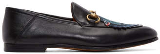 Gucci Black Wolf Brixton Loafers