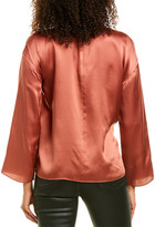 Thumbnail for your product : Vince Knot-Front Silk Blouse