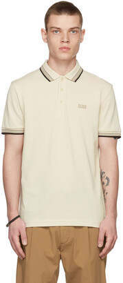hugo boss beige polo
