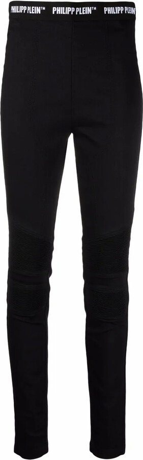 Philipp Plein Logo-Waistband Jeggings
