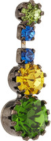 Thumbnail for your product : Tom Binns Mini Hahas rhodium-plated Swarovski crystal earrings