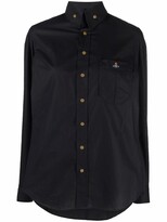 Thumbnail for your product : Vivienne Westwood Embroidered-Logo Button-Up Shirt