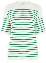 Thumbnail for your product : Warehouse Stripe Zip Top