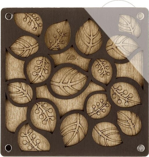 Wonderland Crafts 5" x 5" Leaf Bead Organizer with Transparent Cover