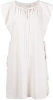 Thumbnail for your product : Chloé sleeveless ruffle shoulder dress
