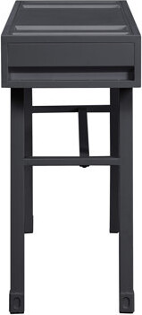 17 Stories Gunmetal Writing Desk For Office Area - With 1 Drawer Rectangular Drawer Finish Design