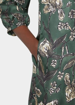 Max Mara Albina Floral-Print Shift Silk Dress - ShopStyle