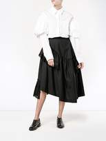 Thumbnail for your product : Simone Rocha lace-trimmed ruffle skirt