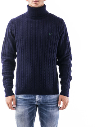 navy blue turtleneck mens outfit