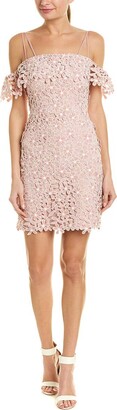 French Connection Women's Fulaga Floral Lace Overlay Off The Shoulder Dress