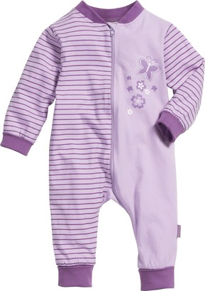 Playshoes Baby Girls 0-24m Schlafoverall Single-Jersey Schmetterlinge Sleepsuit