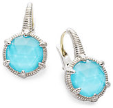 Thumbnail for your product : Judith Ripka Eclipse Turquoise & Sterling Silver Round Drop Earrings