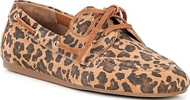 Gianni Bini Lionel Leopard Print Suede Flat Loafers