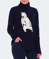 Thumbnail for your product : Markus Lupfer Wool Intarsia Polar Bear Jumper