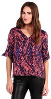Thumbnail for your product : Collective Concepts Blurred Lines Print Top