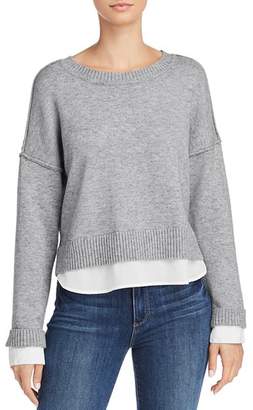 Aqua Layered-Look Crewneck Sweater - 100% Exclusive