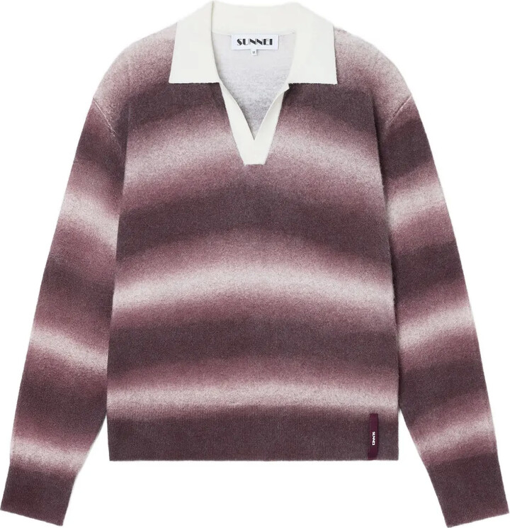 Sunnei Striped Long-Sleeve Sweater