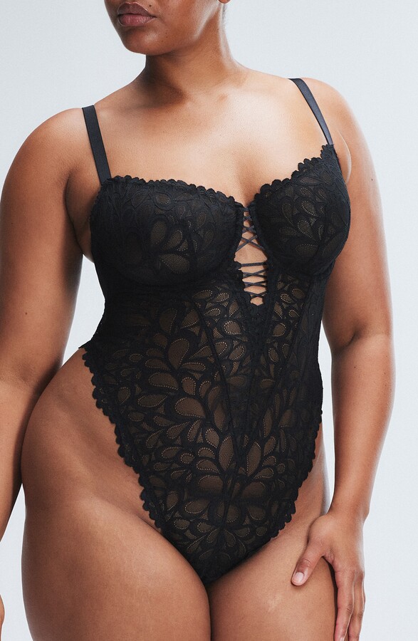 SAVAGE X FENTY Savage Not Sorry Sheer Lace Teddy