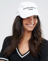 Thumbnail for your product : ASOS Baseball Cap With Slogan