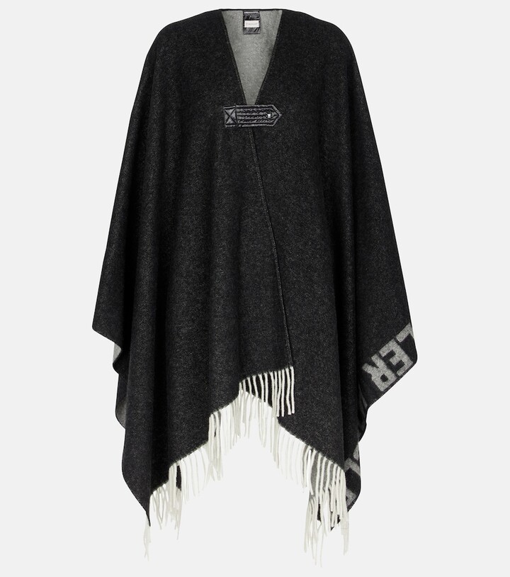 Moncler Wool-blend blanket cape