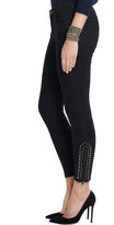 Thumbnail for your product : Current/Elliott The Zip Stiletto studded mid-rise skinny jeans