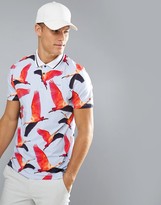 Thumbnail for your product : Ted Baker Golf Polo With Bird Print