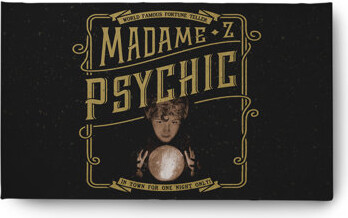 The Holiday Aisle Madame Psychic Halloween Design Chenille Area Rug CRH1323YE5