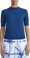 Short Sleeve Cotton & Silk Sweater 