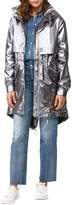 Thumbnail for your product : Soia & Kyo Desiree-M Straight-Fit Metallic Raincoat