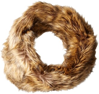 D&Y Women's Single Faux Fur Loop with Twist