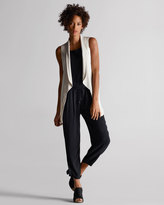 Thumbnail for your product : Eileen Fisher Silk Georgette Slim Pants, Black, Women's