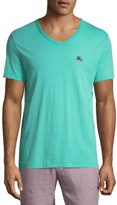 Burberry Jadford V-Neck Cotton T-Shirt