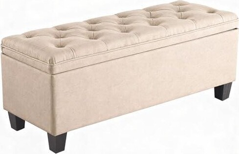 CAVINAS LLC CAVINASMid-CenturyModernStorageOttomanBench40\