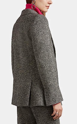 Victoria Beckham Women's Tweed Open-Front Blazer - Black