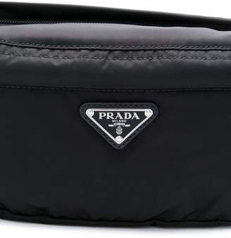 Prada logo patch belt bag