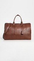 Thumbnail for your product : Lotuff Leather Duffle Travel Bag with Pocket