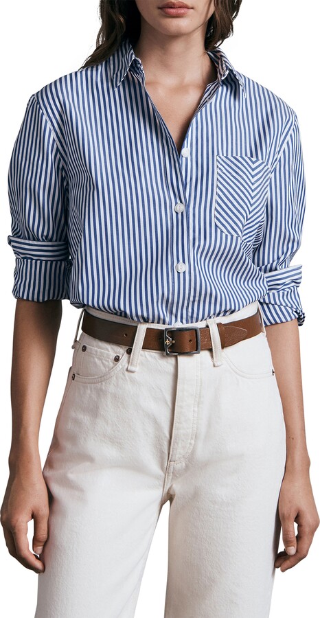 Rag & Bone ICONS Maxine Stripe Button-Up Shirt