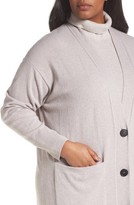 Thumbnail for your product : Lafayette 148 New York Plus Size Women's Long Merino Wool & Cashmere Cardigan