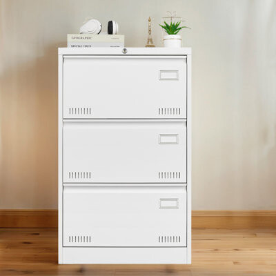 Livego Wide 2/3-Drawer Lateral Filing Cabinet With Lock– Widened Drawers, Folding Keys, And Enhanced Safety Features
