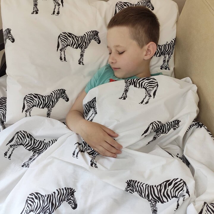 Zebra Pillowcases, Zebra Print Cot Bed, Toddler Set, Animals Cotton Kids Bedding Set