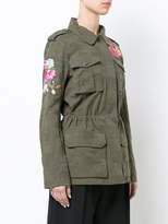 Thumbnail for your product : Trina Turk floral appliqué military cargo jacket
