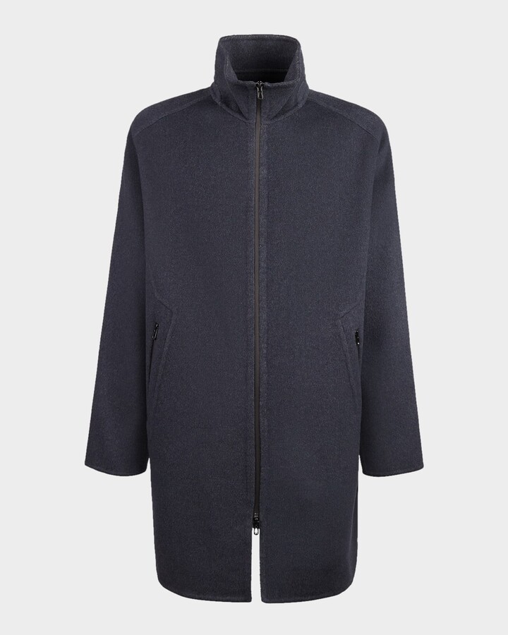 Sease Men's Lifetime Double-Face Cashmere Overcoat
