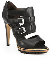 Thumbnail for your product : Belstaff Finchley Leather Buckle Sandals