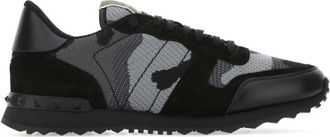Valentino Garavani Rockrunner Camouflage Lace-Up Sneakers