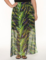 Thumbnail for your product : Lane Bryant Printed long chiffon skirt