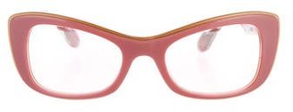 Miu Miu Reflective Cat-Eye Sunglasses