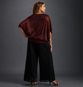 Thumbnail for your product : Avenue Shimmer Crinkle Blouson Poncho Top