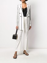 Thumbnail for your product : Alysi Oversized Striped Blazer Jacket