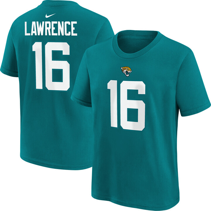 Nike Preschool Trevor Lawrence Teal Jacksonville Jaguars Player Name & Number T-Shirt